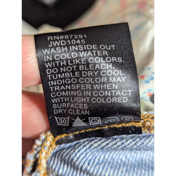 JOHNNY WAS Floral Embroidered "Kali Relaxed Jean" Boho Hippie Cotton Size 25 - Picture 9 of 9